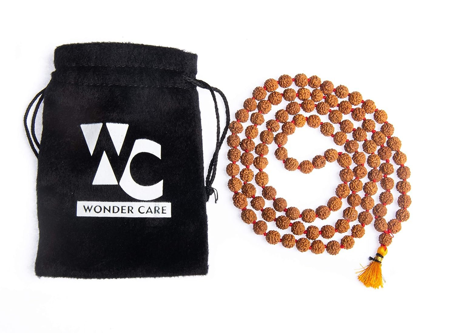 Wonder Care Authentic Mala Genuine Religious Ornament Rosary Japa Mala (4mm-16mm) Natural/Capped Neclaces & Bracelet