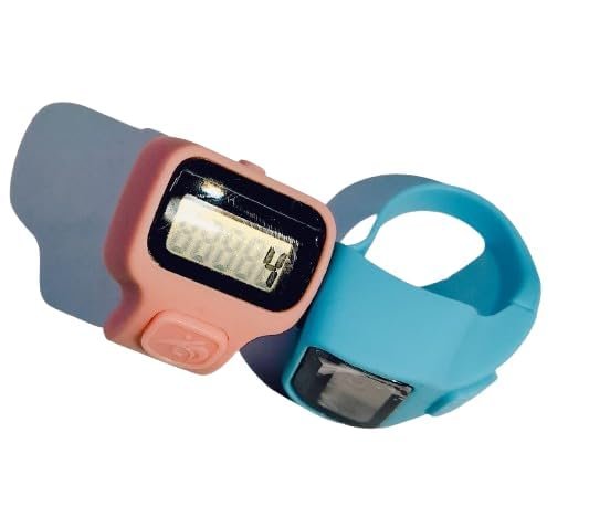 HEBEZON Digital Electronic Mini Finger Ring Head Hand Tally Japa Counter 5 Digit (99999) Counter Counting Machine for Mantra Jap and Cricket Umpire and Various Counting Purpose (2 Pcs)