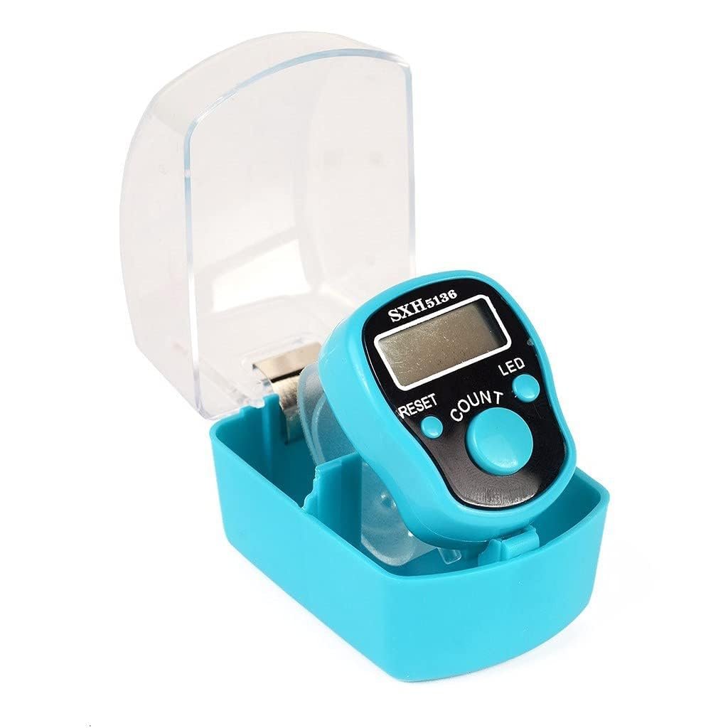HBD Electronic Digital Tally Finger Counter, God Name Remember Counter, Mantra Jap, Sports Game Cricket Umpire and Various Counting Purpose LED Machine (1 Pc – Multi Color)