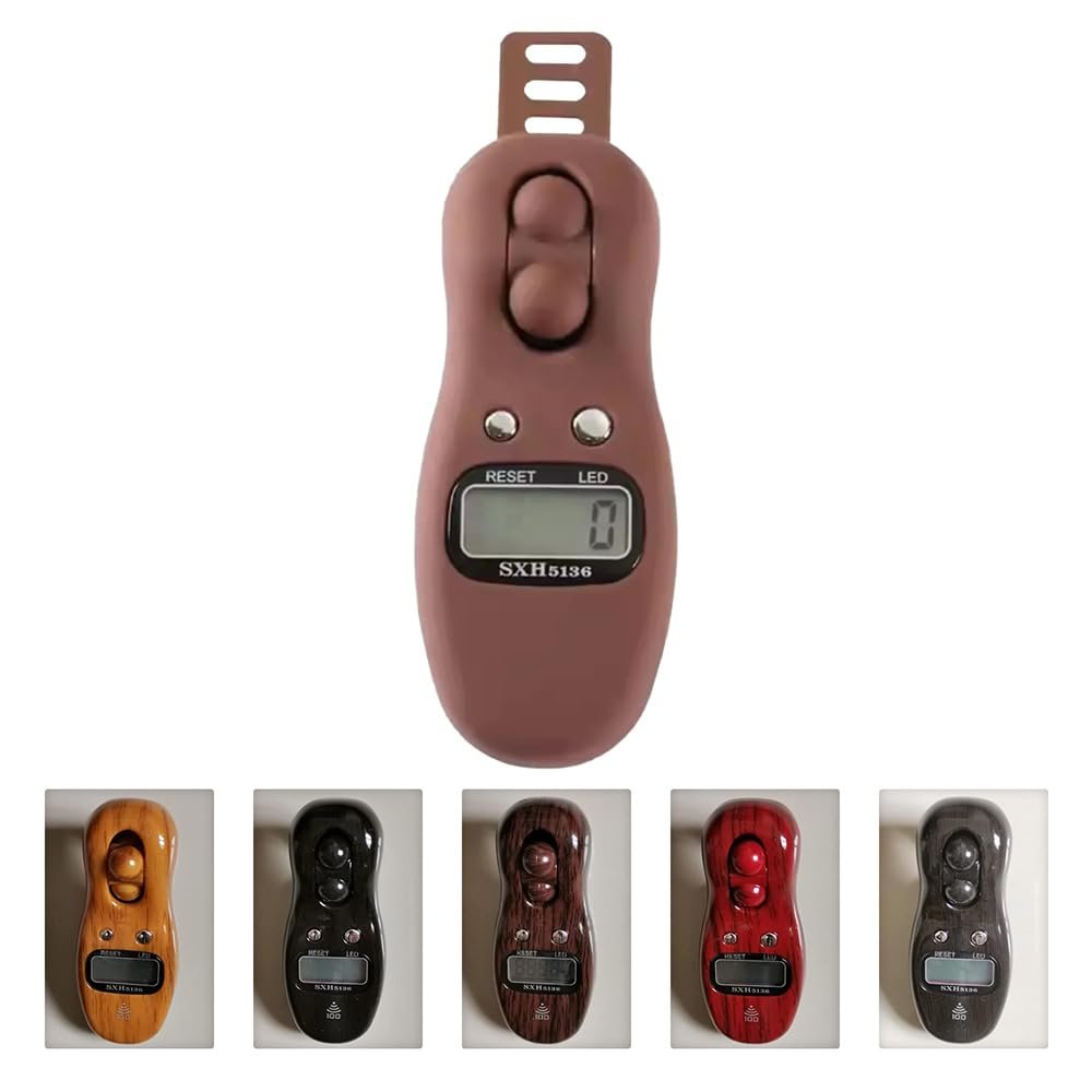 Karomouj KMA663 Manual Hand Finger Digital Counting Machine Mantra Jap Count God Name with 5 Digit LCD Display for Games,Activities,Meditation,Mantra Chanting (Multicolor, Pack of 1).