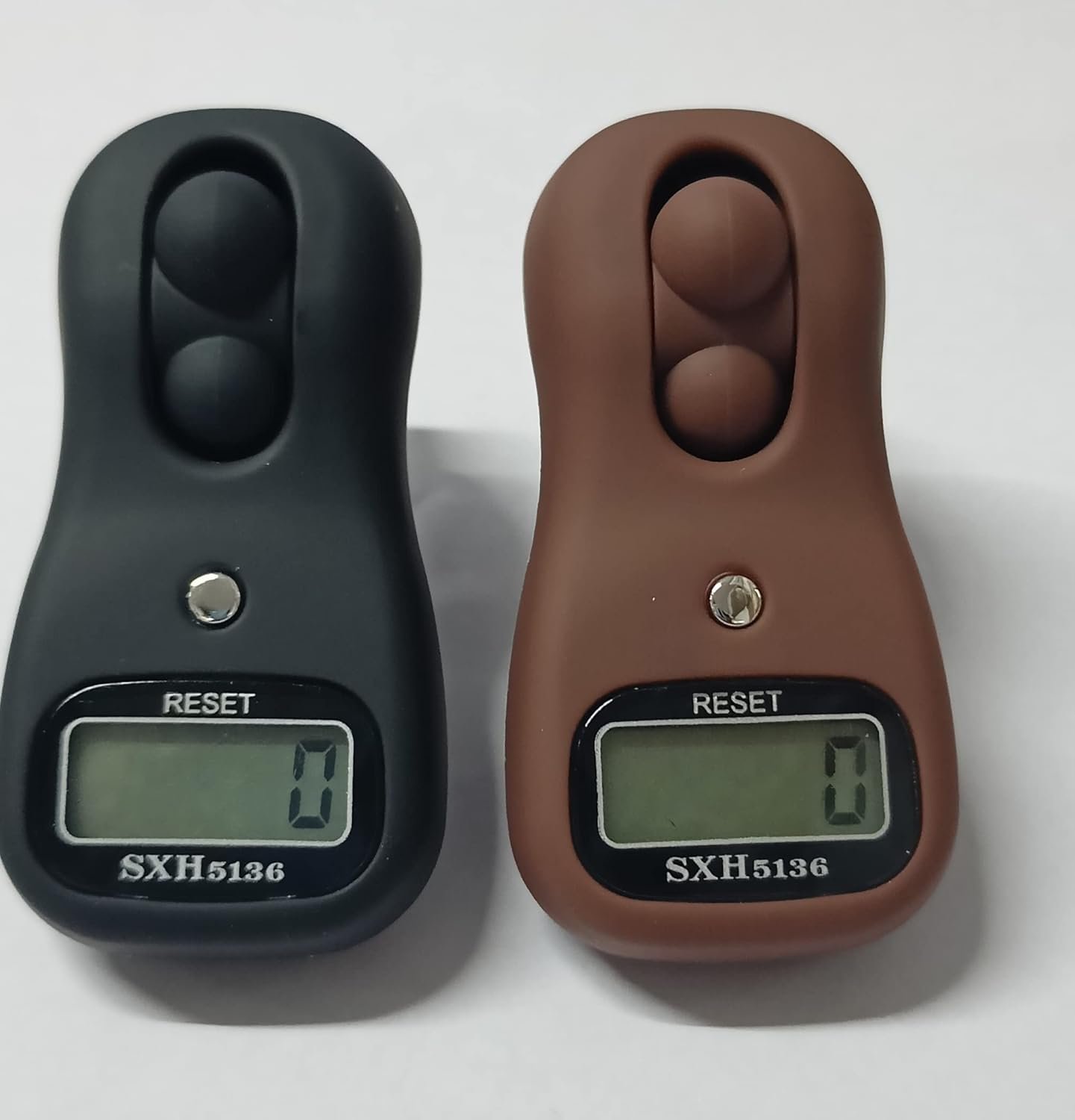 Portible Digital Small Finger Counter Machine with Long Battery Life | Rotating Prayer Beads | Islamic Muslim Buddha Tasbih Hindu mala Mantra jap (Multi-Color, Pack of 2 Pcs).