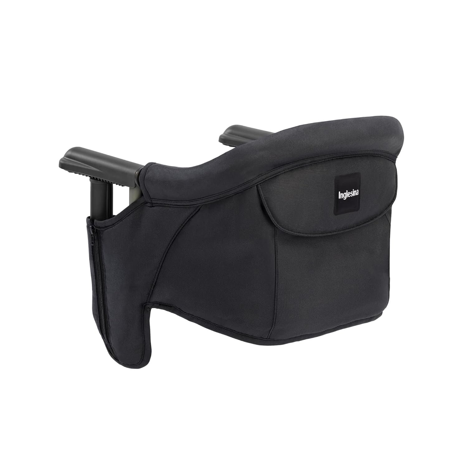 Inglesina Fast Table Chair, Black – Portable Baby High Chair – for Babies & Toddlers up to 37 lbs – Collapsible Design – Fits Tables 0.8” to 3.5” Thick – Compact & Easy to Use – Travel Bag Included