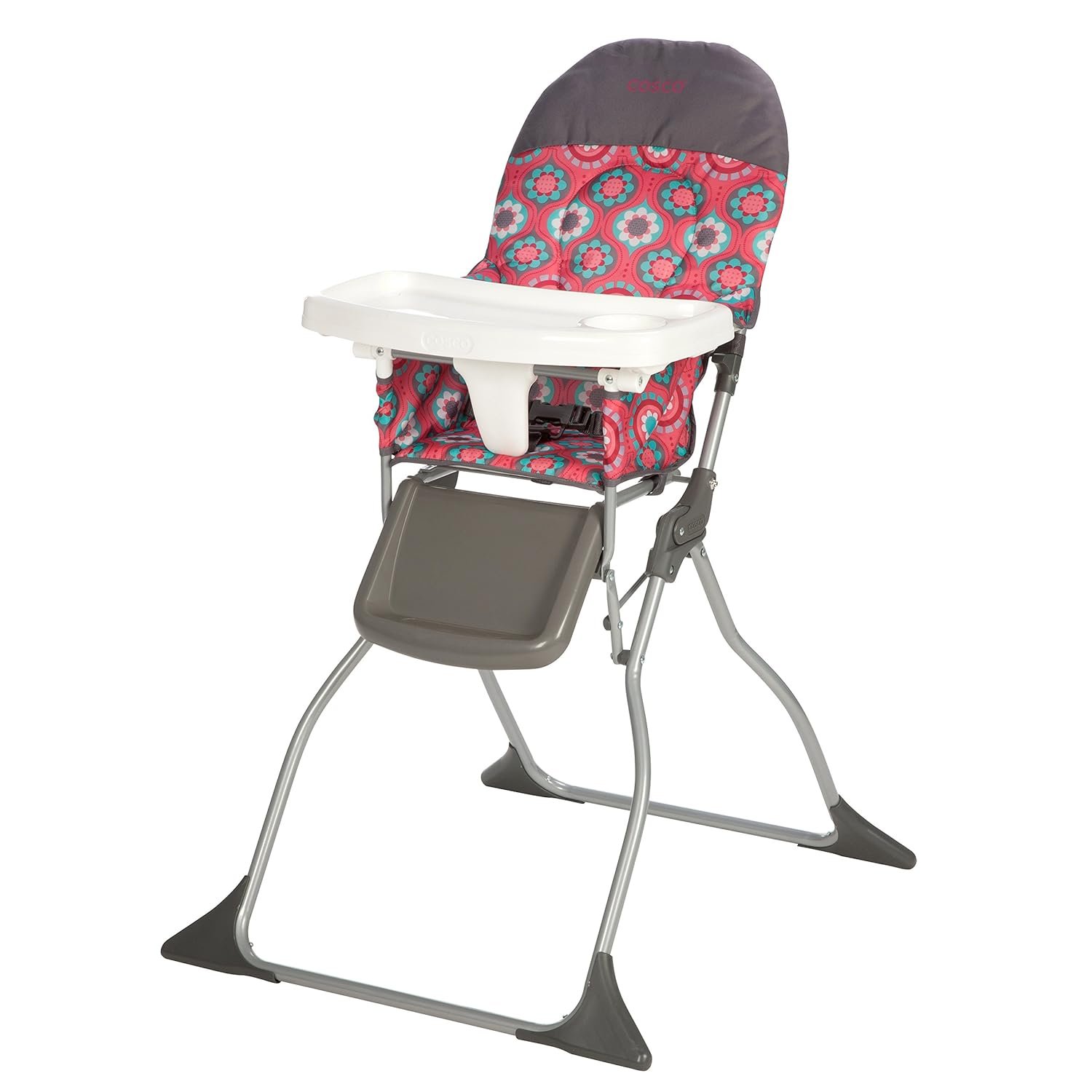 Cosco Kids Highchair for Baby, Simple Foldable High Chair, Convenient, Lightweight, and Compact Design, Posey Pop
