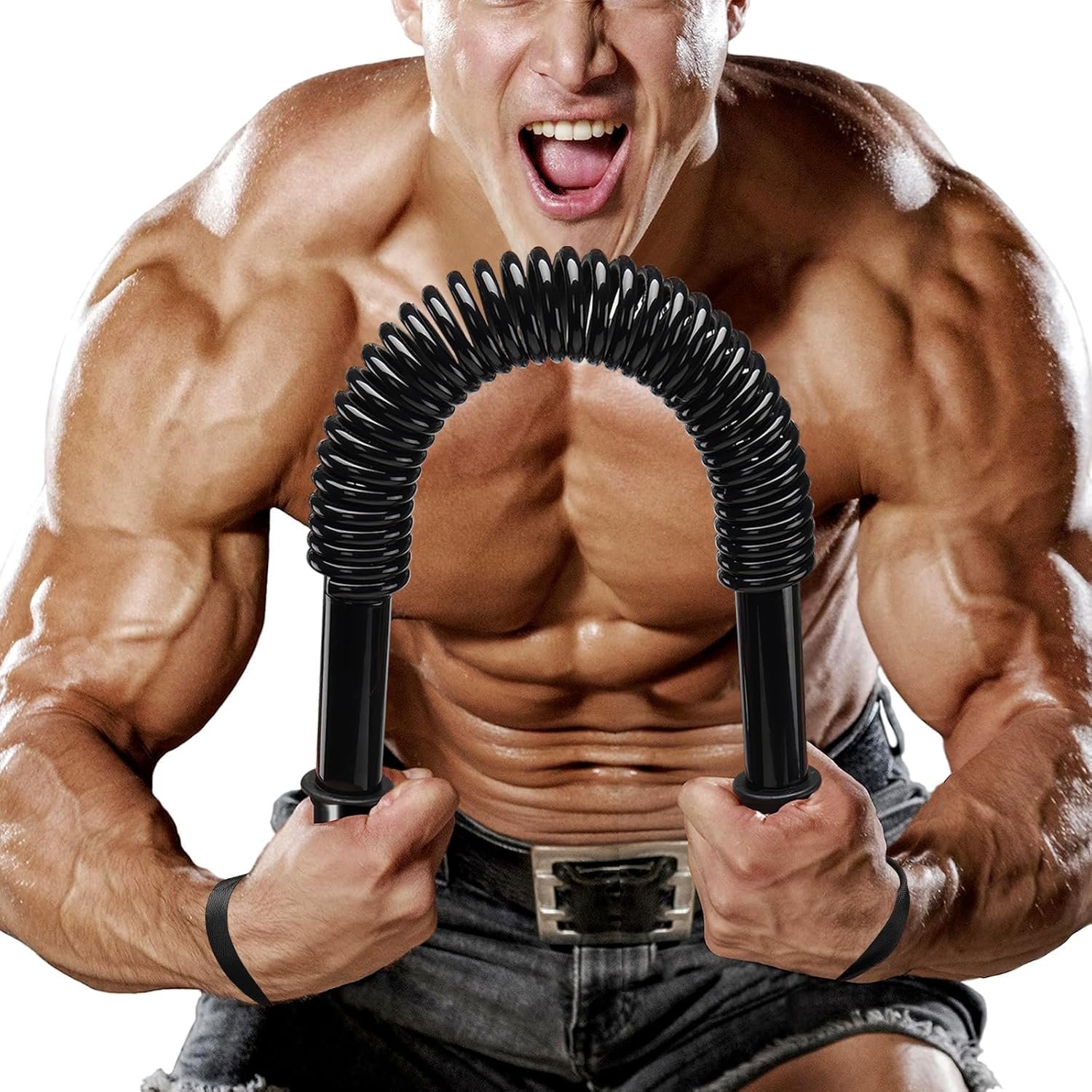 COMFORTFRIENDS Power Twister Bar – 20kg Resistance Chest Workout Equipment for Strength Training & Upper Body Fitness