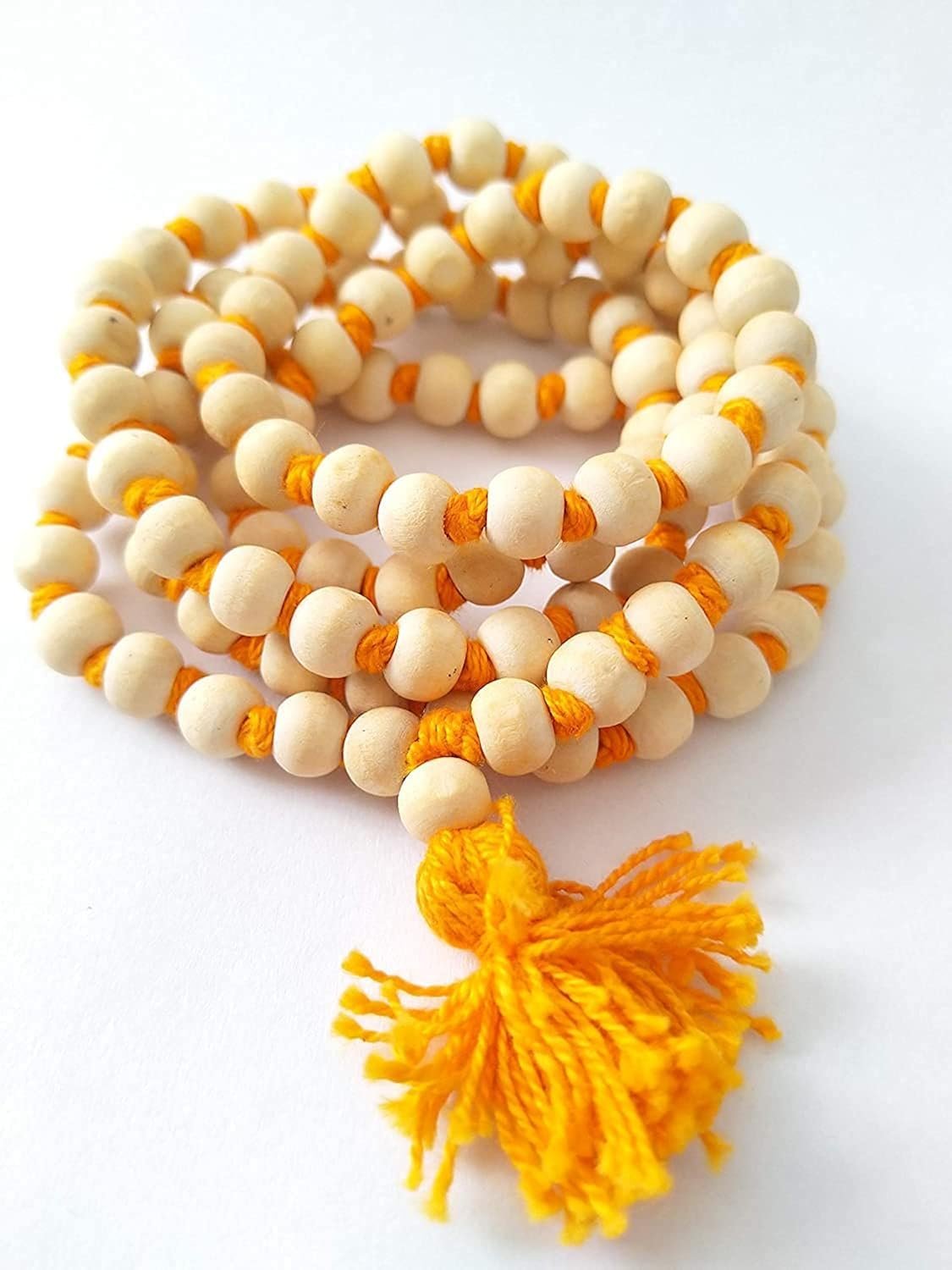 ISKCON Jagannath 108+1 Beads Polished Neem Japa Mala (Medium, Multicolour)