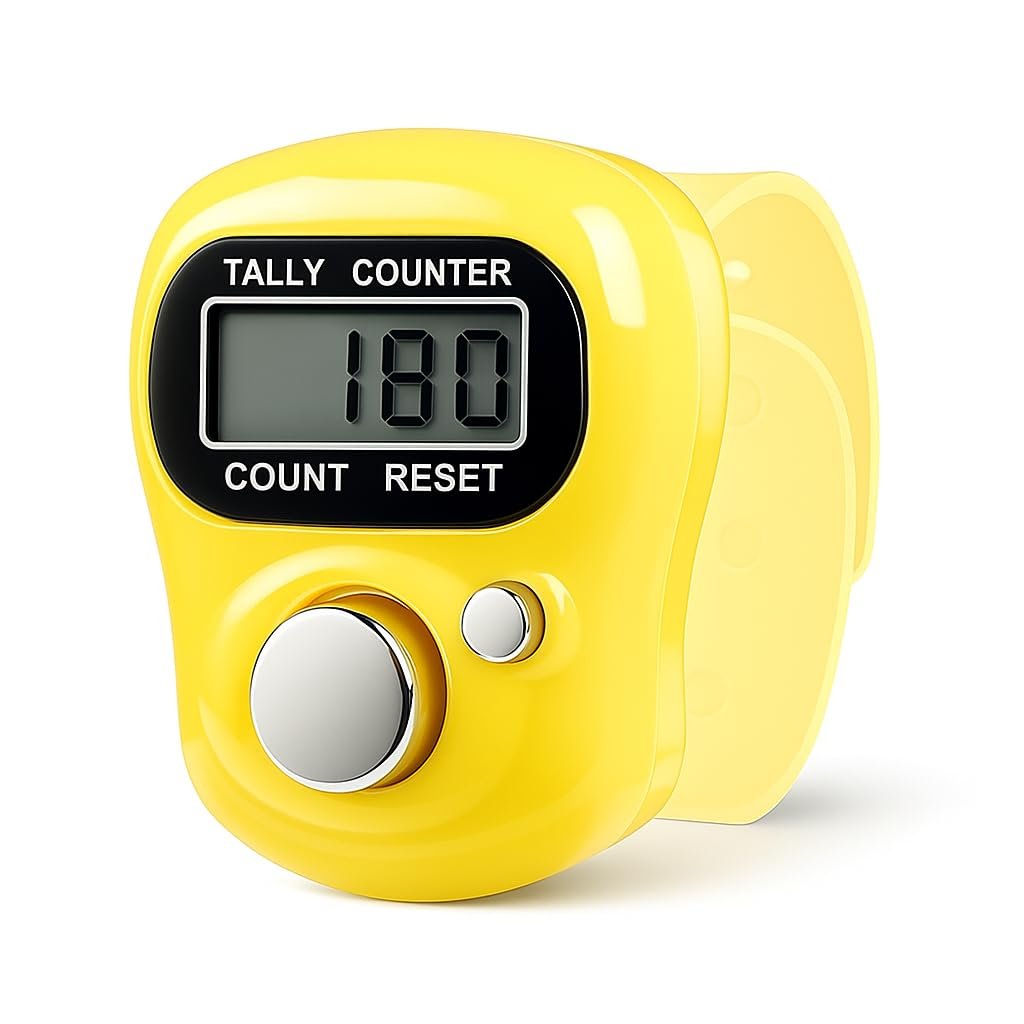 Counter for Chanting Mantra (Pack -1) Counting Machine for japa, naam jap Counter, Tally Counter Finger Ring, Chanting Count Machine, jap Counting Machine, NAM jap Counter (Multi Color)