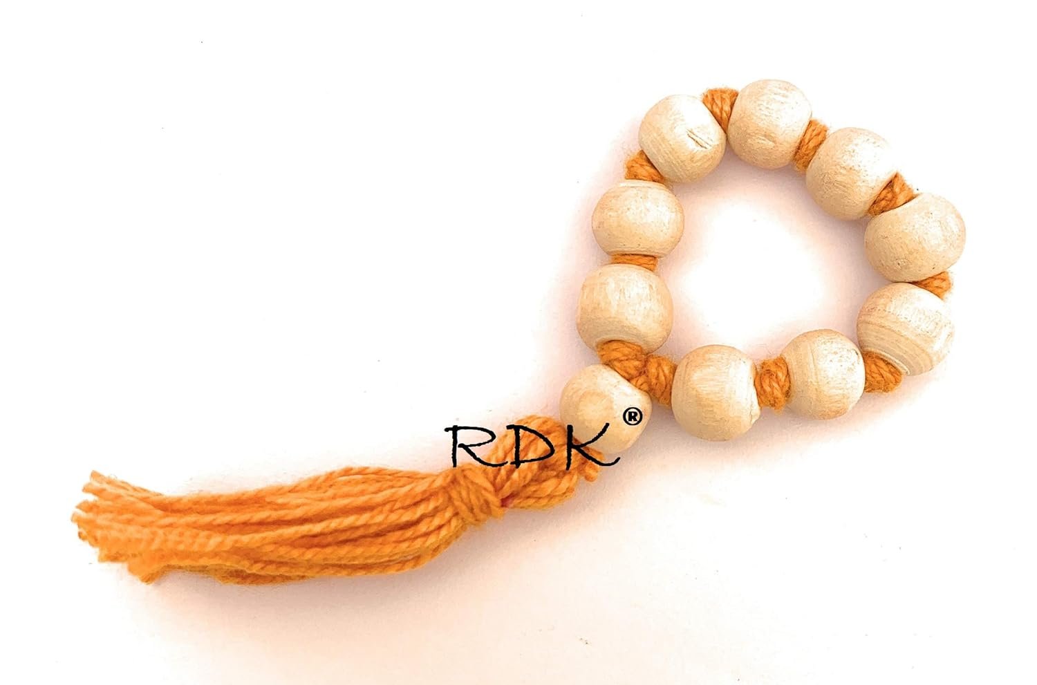 RDK® Natural Tulsi Japa Mala Necklace with Tassel for Meditation Mantra Chanting & Pooja Astrology Organic Jewellery for Men & Women – 9+1 Beads