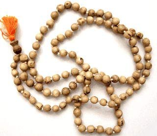 Hare Krishna Food For Soul ISKCON Tulsi Jaap Mala-108 Beads Rosary Basil-Tulsi For Jap/Tulsi Mala For Chanting, Multicolour