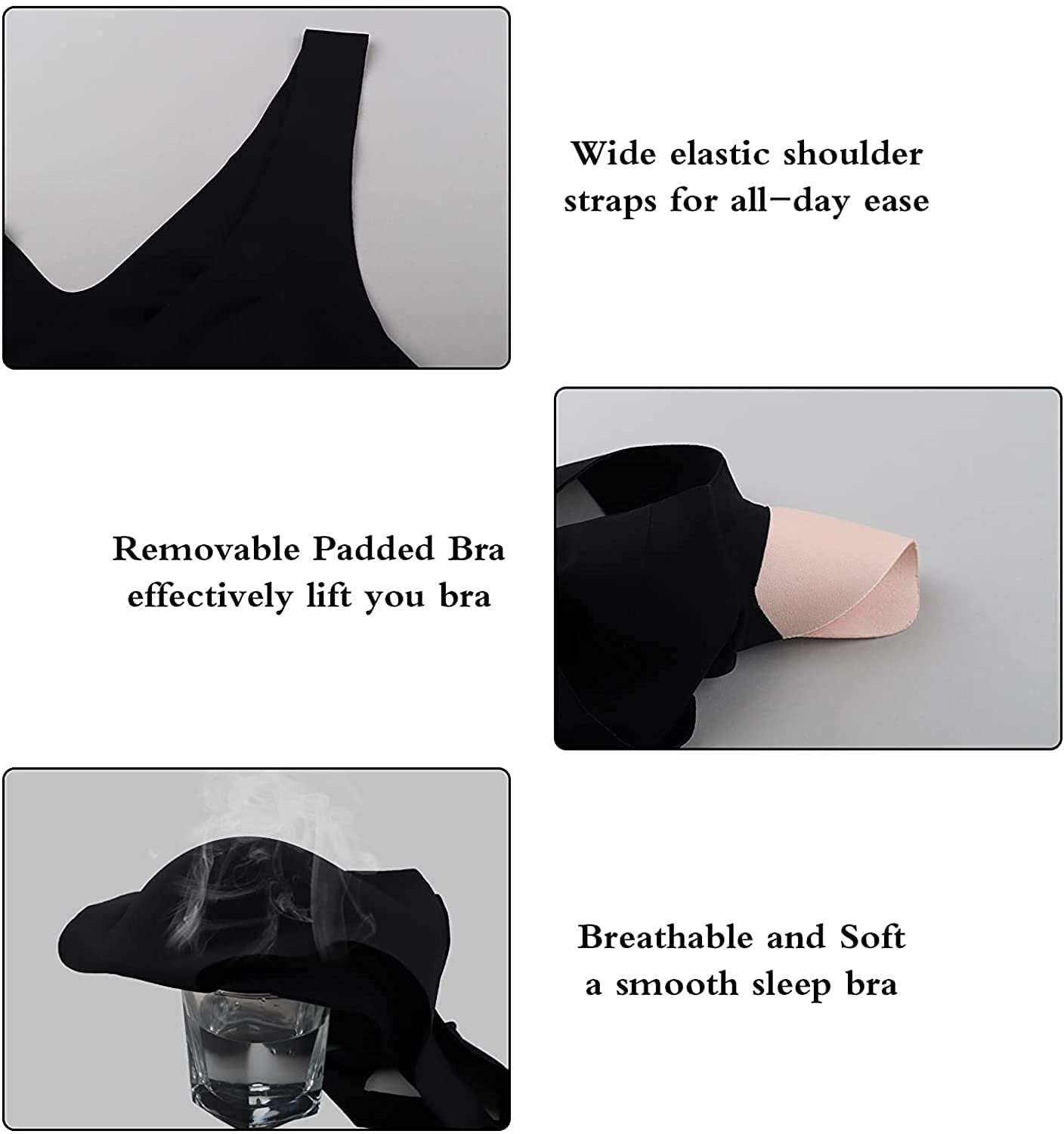 Polyamide High Elasticity Anti-Sweat Non-Wired Non-Padded Full Coverage Sports Bra for Women