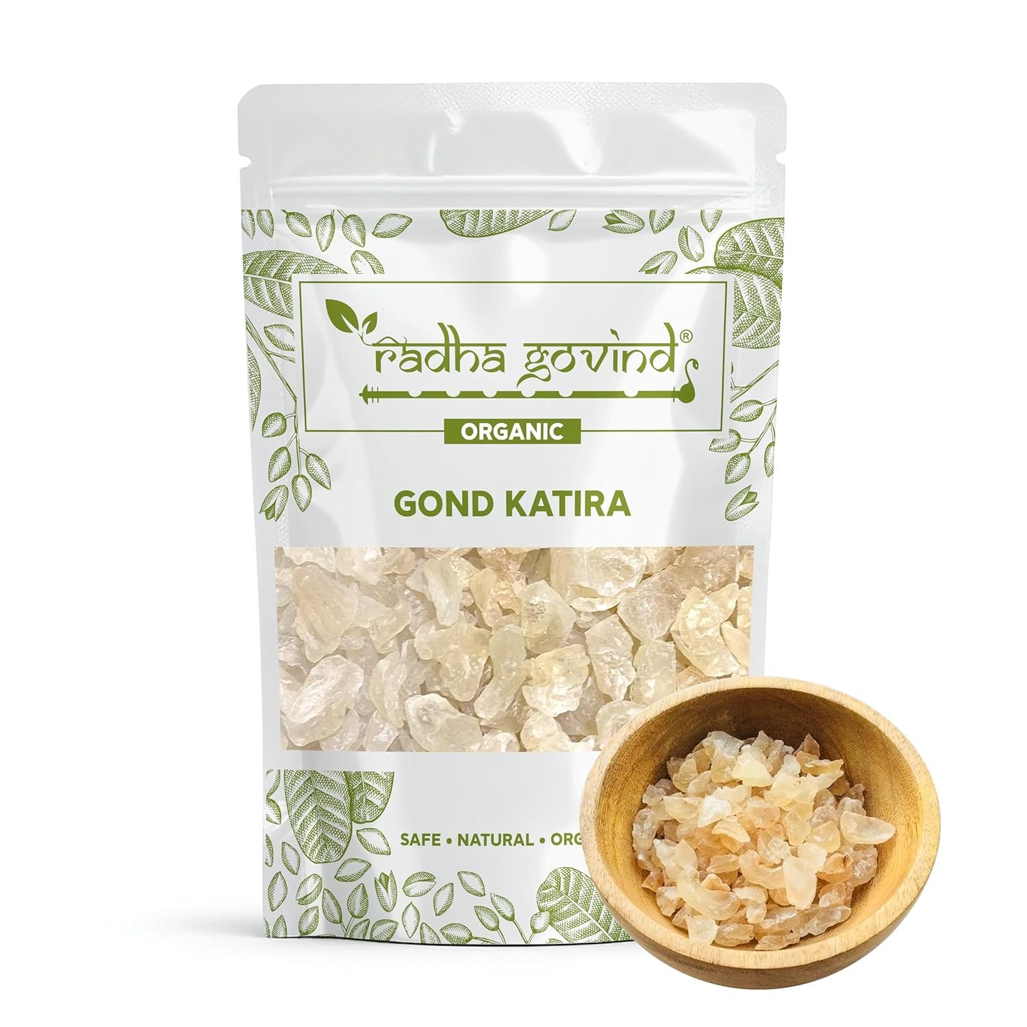 Radha Govind Organic Gond Katira – Tragacanth Gum (400 GRAM)