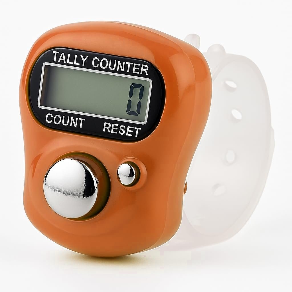 DEGNO Digital Tally Counter, Finger Ring Available, Digital tasbih jap Mantra Counter Chanting Machine for Prayer