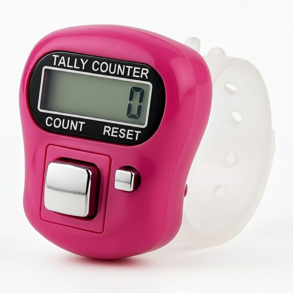 Dealsure Naam Jaap Counter Digital Finger Ring | Compact, Silent & Accurate | Electronic Jap Counter & Chanting Machine | for Naam Jaap, Tasbeeh & Cricket Umpire Use