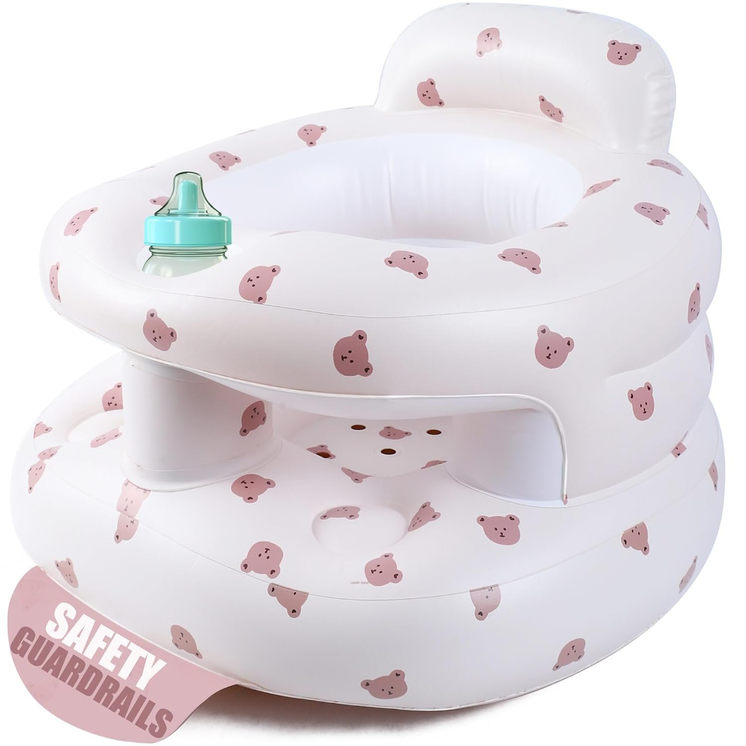 Upgraded Inflatable Baby Seat for Babies 3-36 Months, Inflatable Baby Chair Sit Me Up Floor Seat for Baby, Back Support Baby Seats for Infants for Sitting Up with Built in Air Pump