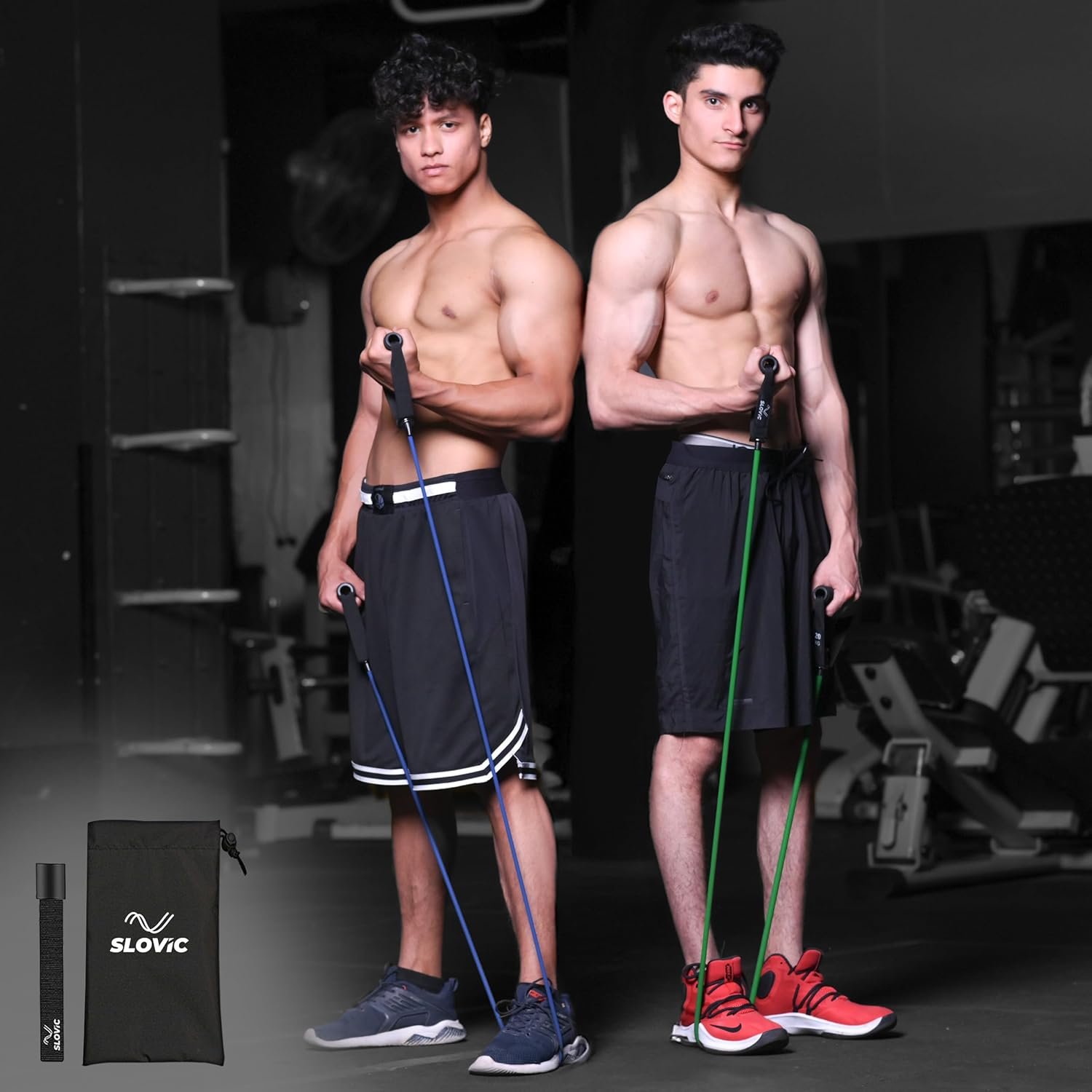 Slovic Resistance Tube [20+10 KG] | Resistance Band for Workout | Stretching Band for Exercise Band | Resistance Bands Set | Gym Equipment for Home Workout | Ideal for Men & Women