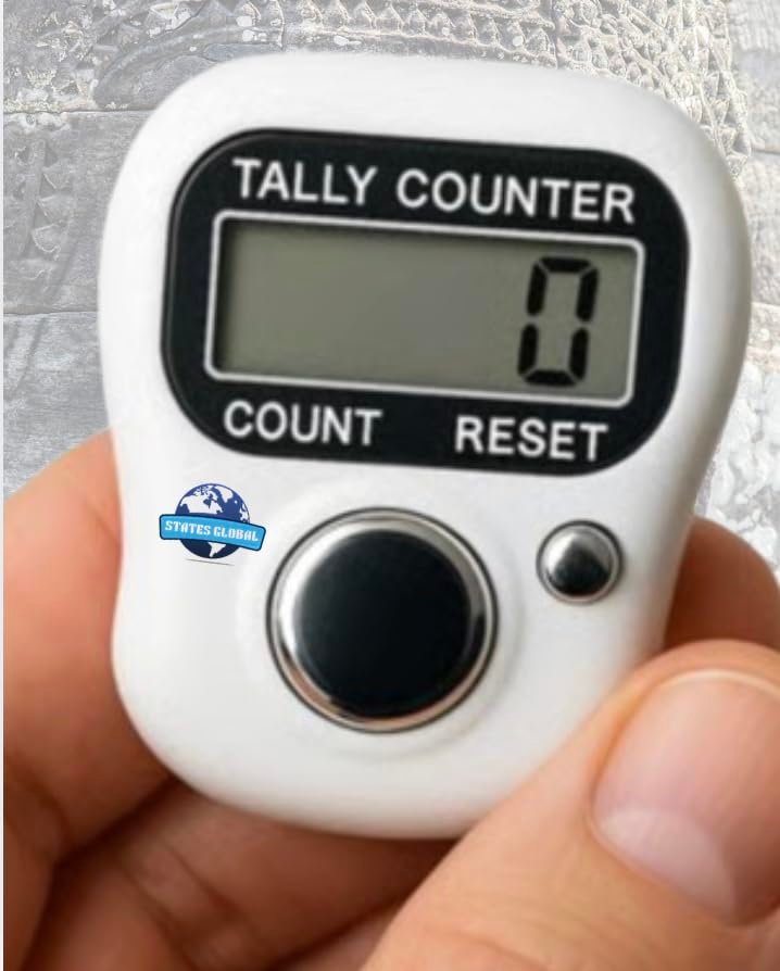 Rahdhe Rahdhe | 01 Pcs. | Multicolor – Color May Vary | Electronic Chanting Count Machine for Mantra Jap | Mini Digital Tally Counter Finger Ring | Naam Jap