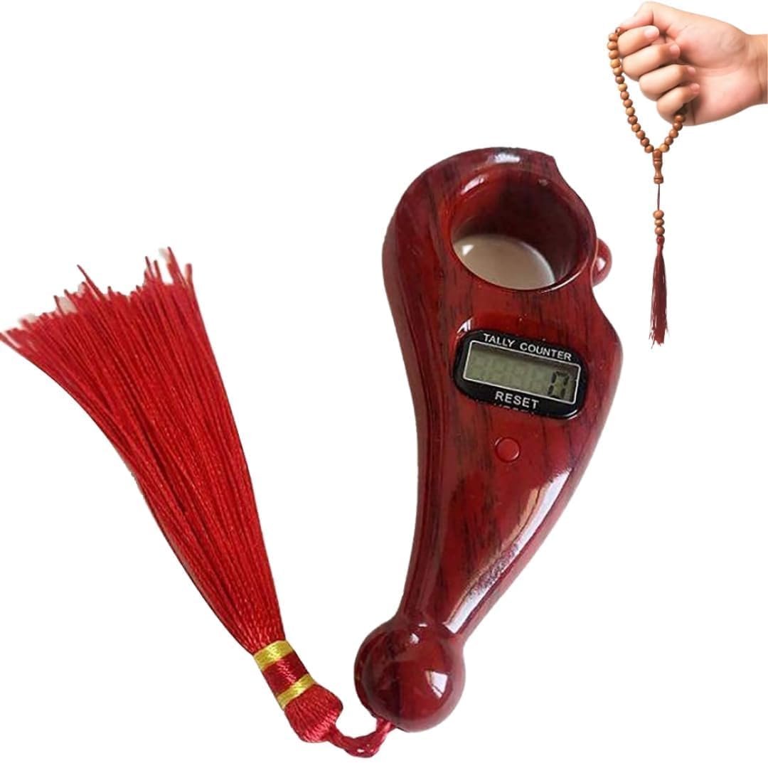 Prayer Beads Finger Counter, Electronic Tally Counter for Pooja, Japa Mala, Meditation, Mantra, Tasbih, Rosary & Spiritual Practice