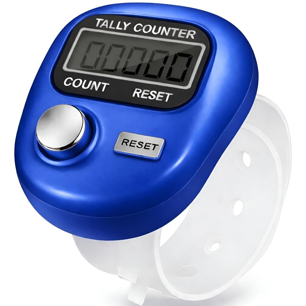 Counter for Chanting Mantra (Pack of 2) Mini Hand Digital Electronic Head Count Tally Counter Finger Ring, Naam Jap Counter Machine for Mantra Jap, Meditation, Jap Mala & Pooja and Cricket Umpire use