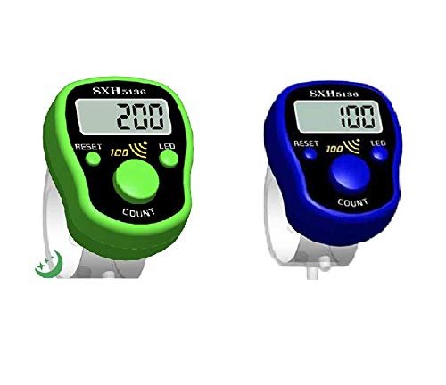 Reliable BEEP Sound Tasbih Digital/Digital Counter with LED 2 pc. (Colour Will Be Sent As Per Availability)