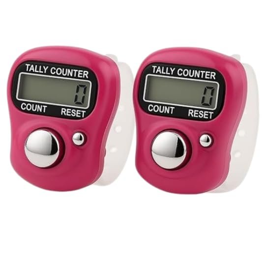 Counter for Chanting Mantra | Mini Hand Naam Jap Counter Tally Finger Ring Digital Electronic Head Count Counter Machine for Mantra Jaap, Cricket & Daily Use (Pack of 2 Pcs)