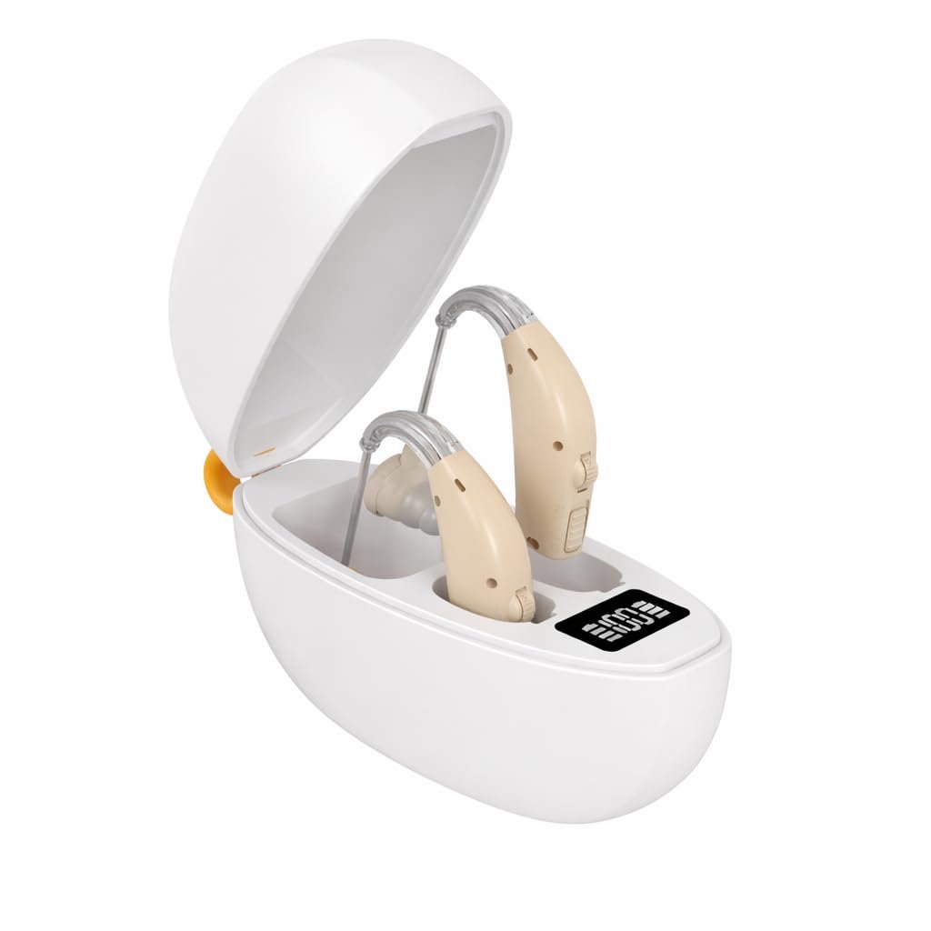 311 PRO Hearing Aid Machine for Old Age (2 Units) | Noise Cancellation | Ear Machine | Charging Case | Volume Control | Easy to Use | Top Brand | Trusted by 5000+ Users | With Warranty
