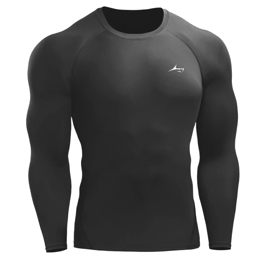 PROSHARX Full Sleeve Compression T-Shirt – Athletic Base Layer Tights for Fitness