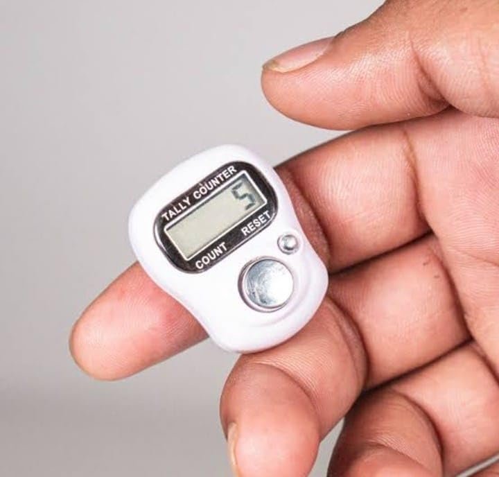 naam jap Counter Ring (Pack-1) Counting Machine for jap, Chanting Count Machine, naam jap Counting, Counter for Chanting Mantra, Finger Counter, Step Counter, Counting Ring (Multi Color)