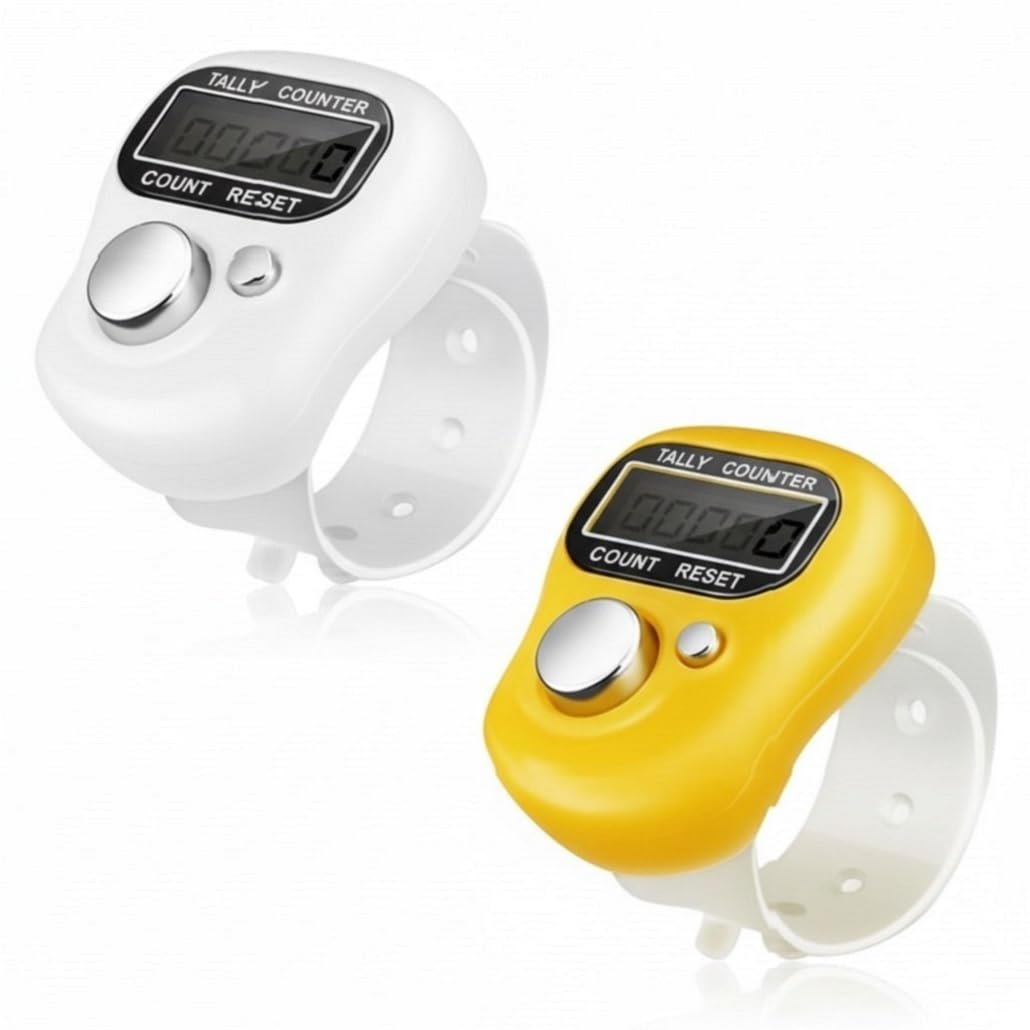 (Multicolor) Counter for Chanting Mantra | One-Touch Operation, Counter | Naam Jap Counter | Reset Feature, Mantra Counting Device | Compact & Lightweight, Tally Counter [ Pack of 2 ]