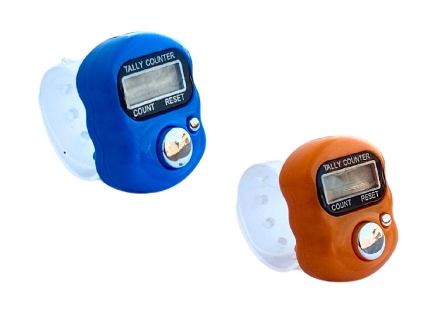 BKDT Marketing Finger Tally Counter Clicker Ring Electronic Digital Counting Machine for Cricket Umpire, Counter for Chanting Mantra/Jaap – 2Pc – Multicolor – Birthday/Return Gift