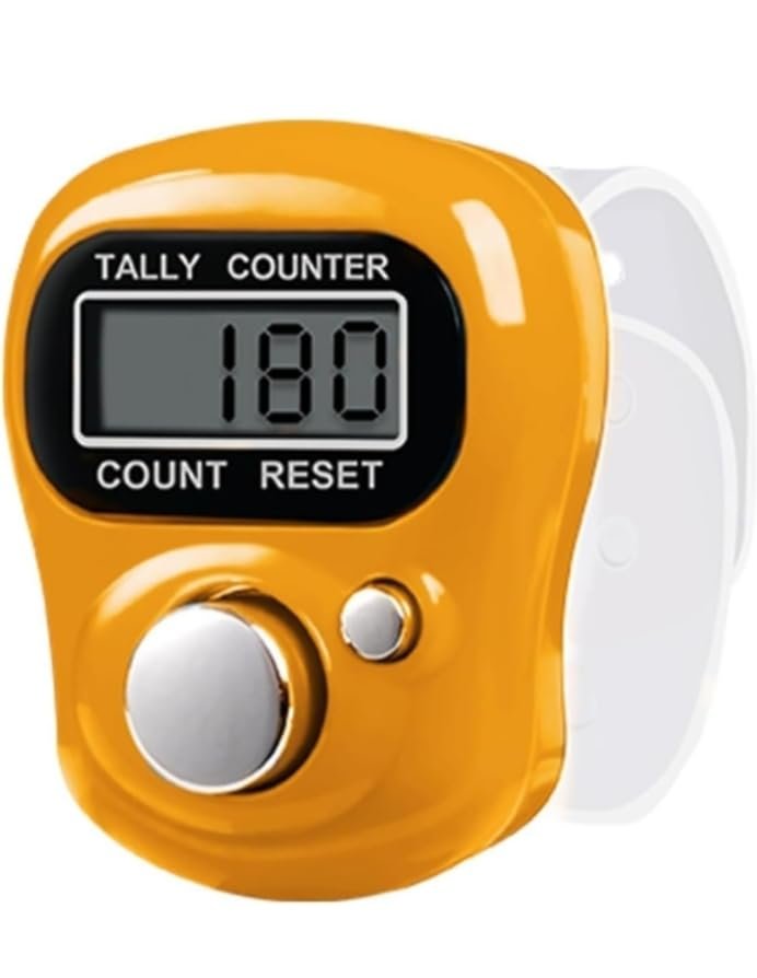 Mini Hand Tally Counter Finger Ring,Japa Counter Counting Machine for Mantra Jap & use Many Play Side (Multicolur)(Pack of 2)