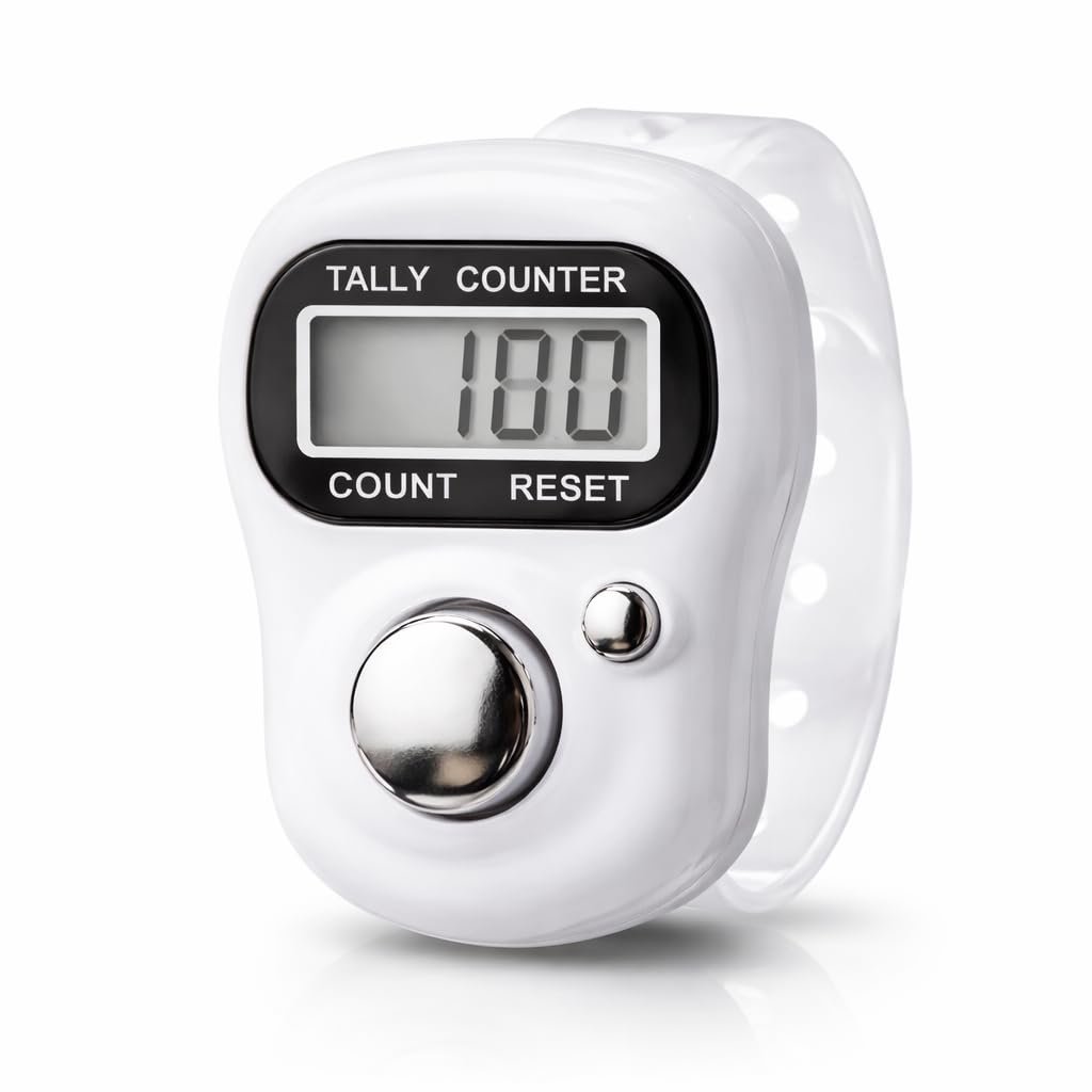 Finger Counter for Chanting Mantra Naam Jap Counter Tally Counter Finger Ring Digital Head Electronic Tally Counter Jap Counting Machine Multicolor (Pack of 1)