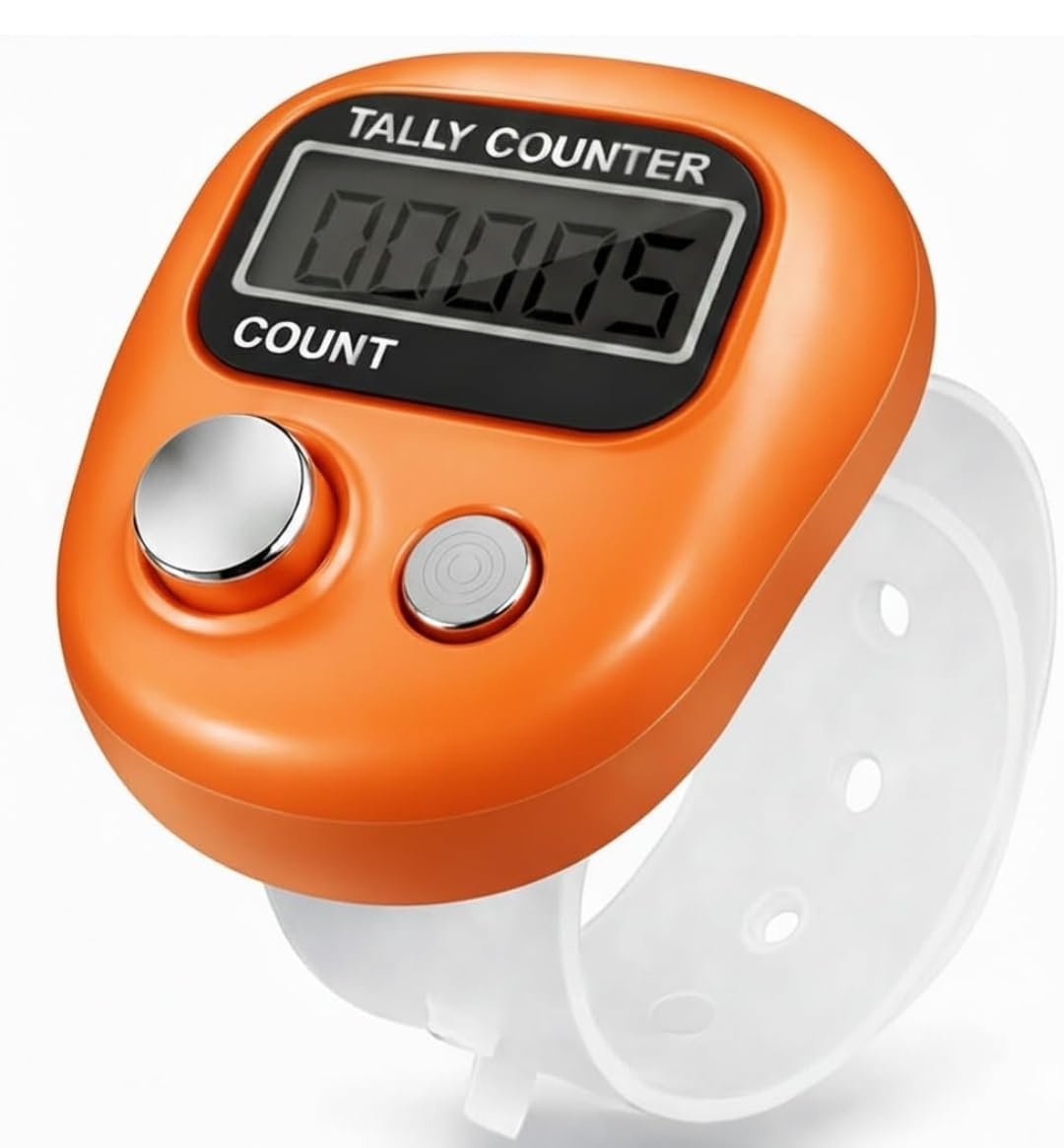 Multiuse Finger Counter – Portable Digital Hand Jaap Counter, Chanting & Mantra Jap Counting Machine, Mini Mala Electronic Tally Counter Ring – Pack of 1