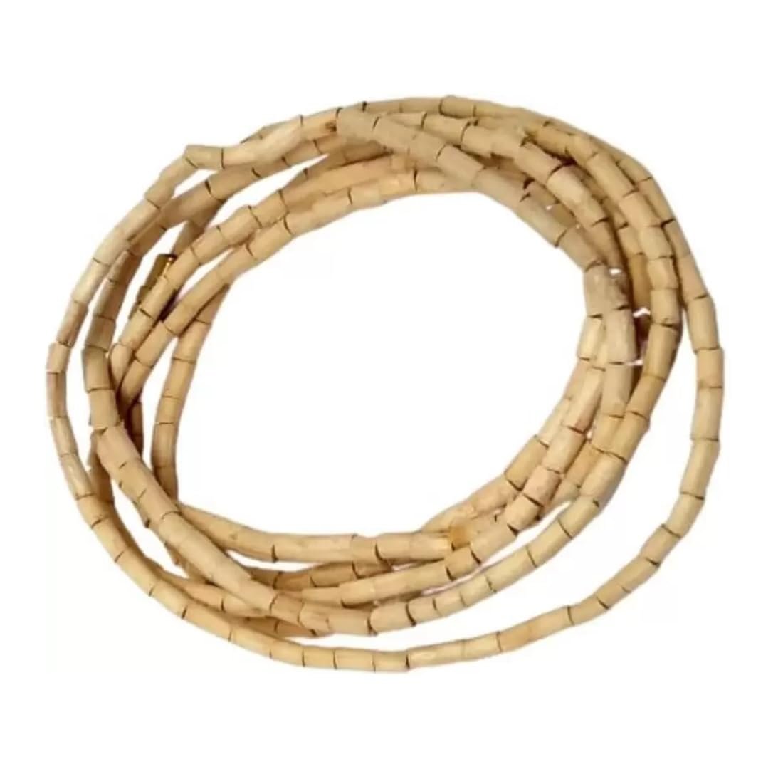 ASTRODIDI 2 Round Original Tulsi Kanthi Mala | Vrindavan Iskcon Natural Vaishnav Tulasi Holy Basil Mala for Men & Women (Size: 3mm, Length: Approx 32 inches)