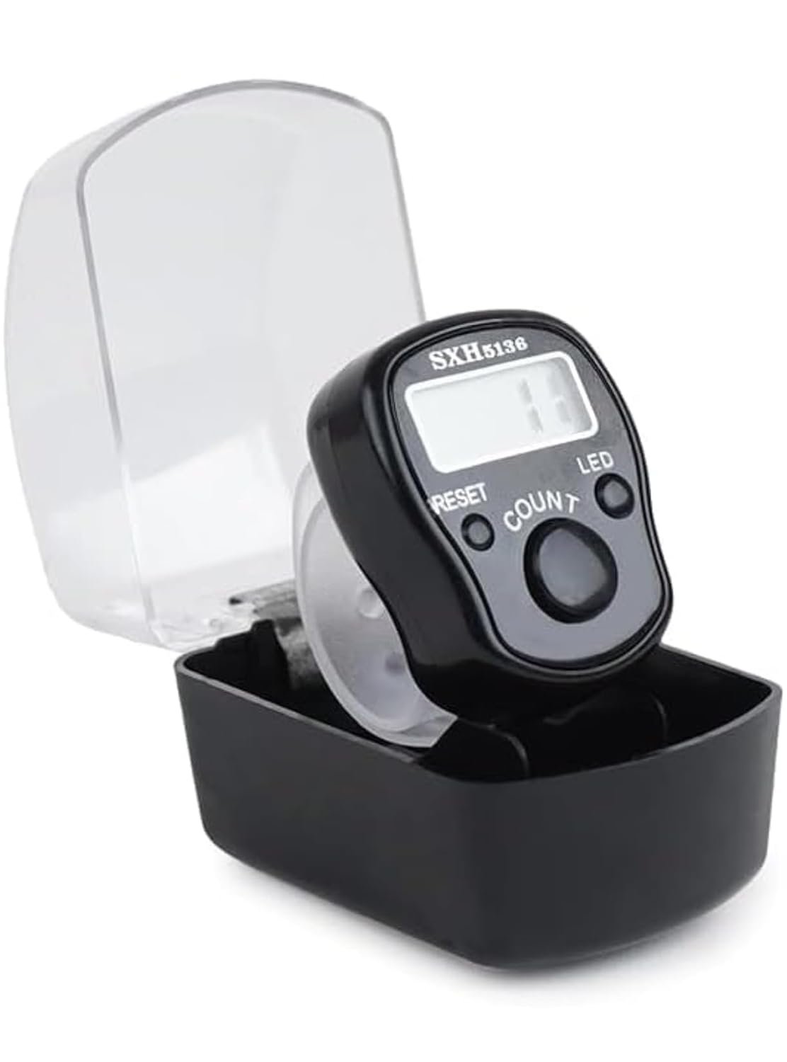 Zyphen Digital Tasbeeh Hand Tally Counter Finger Ring Digital Counting Machine Counter Tasbeeh & Jaap mala for Counting Purpose with LED