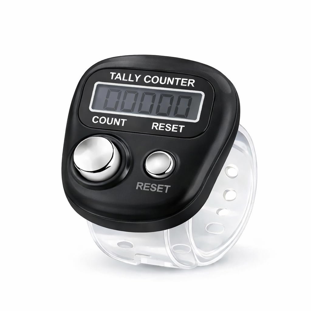 Tally Counter for Chanting Mantra | Tally Counter Finger Ring | Chanting Counting Machine | Naam jap Digital Counter (Pack-1)
