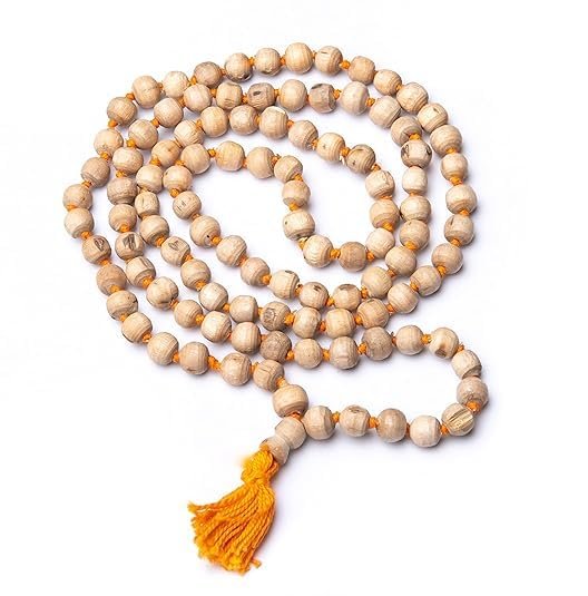 Tulsi Japa Mala with Sakshi Counter & Hare Krishna Gomukhi Jholi | Tulsi Beads Prayer Mala Set for Chanting & Meditation | Spiritual Jap Kit