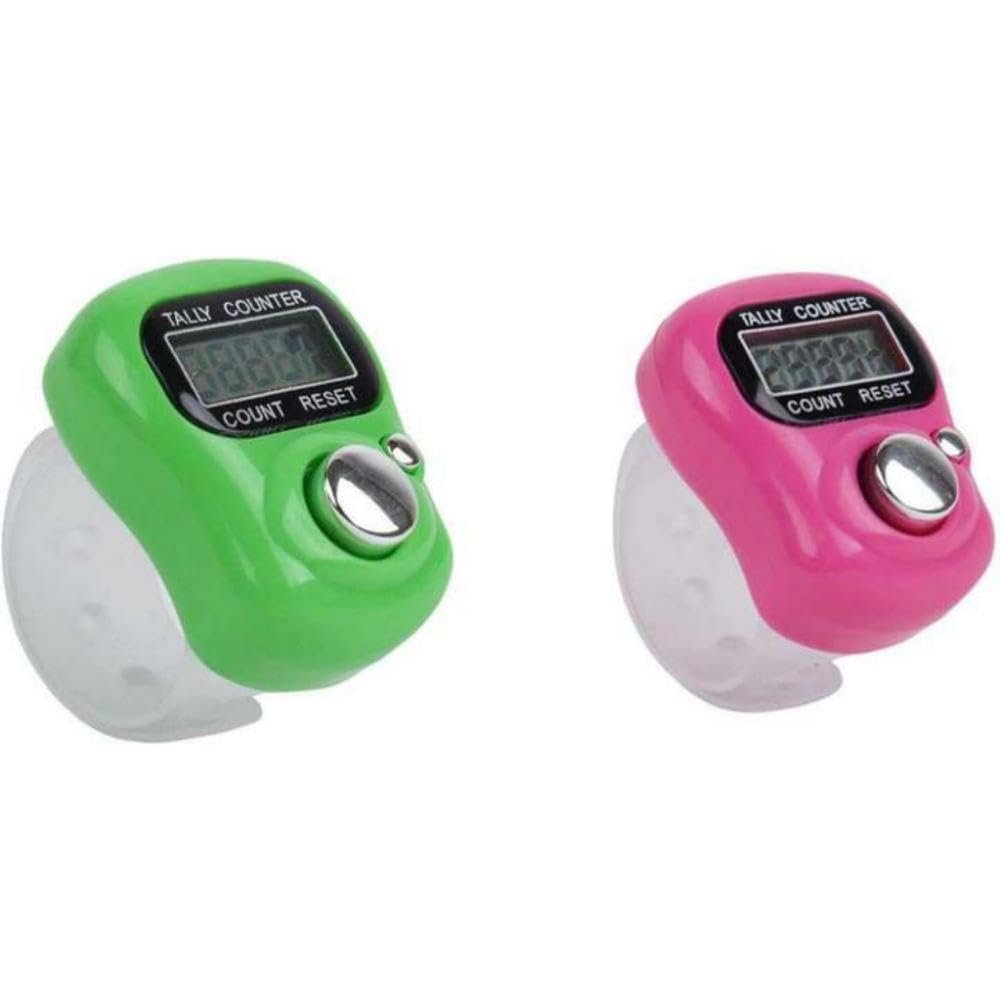Hintl Digital Electronic Mini Finger Ring Head Hand Tally Japa Counter