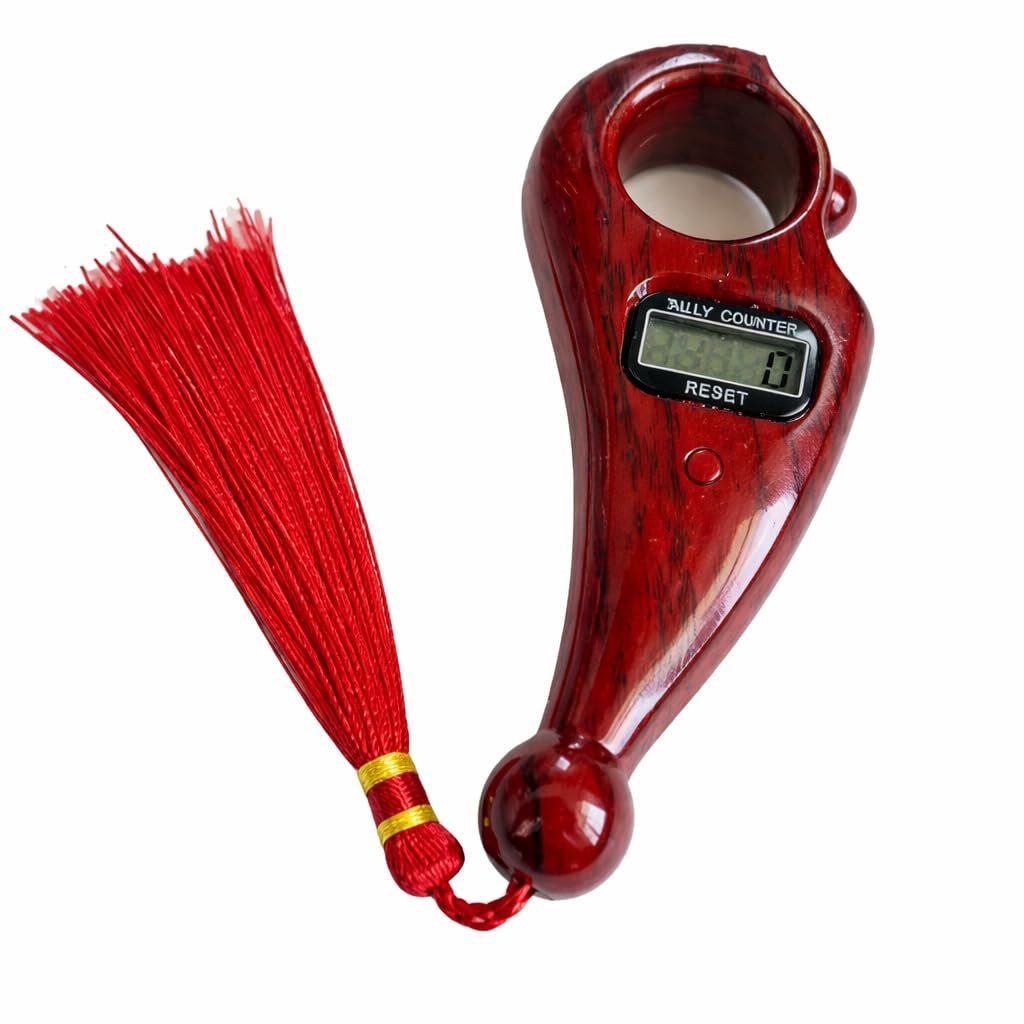 Digital Finger Counter Ring for Pooja Meditation Prayer, Portable Japa Mala Counting Device, Tally Counter with LCD Display for Chanting, Mindfulness, and Spiritual Practice (Multicolor)