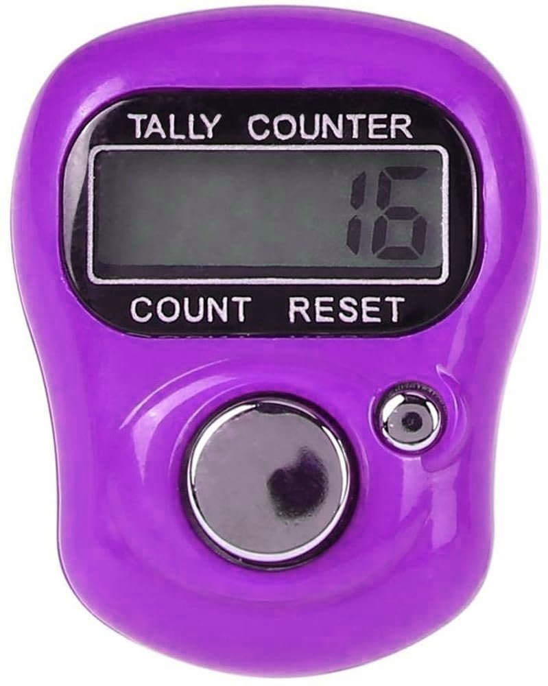 DEGNO Digital Tally Counter, Finger Ring Design, Available, Digital tasbih jap Mantra Counter Hand Tally Counter Chanting Counting Machine for Prayer