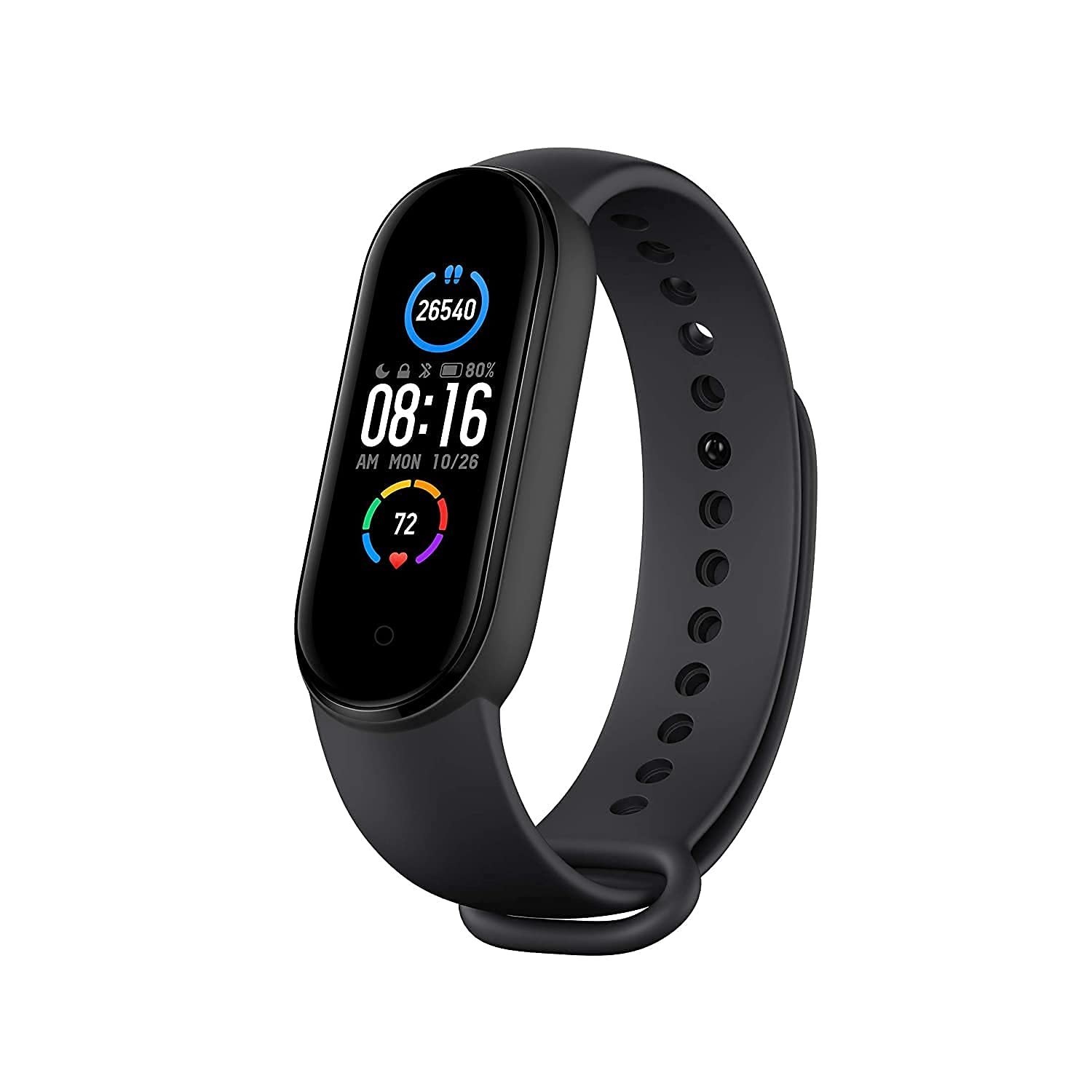 M5 Smart Band Fitness Watch Heart Rate with Activity Tracker Waterproof Body Functions Like Steps Counter Pressure