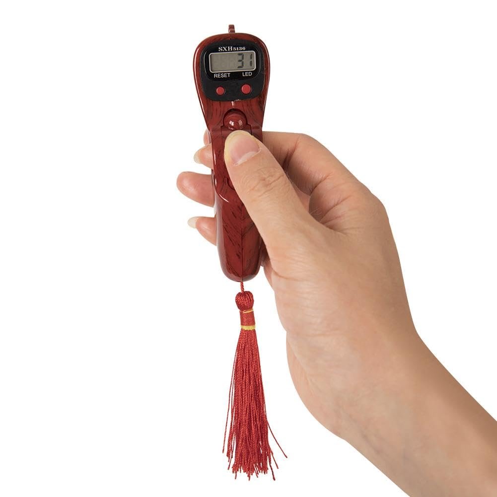 Mantra Jaap Mala Digital Counter Tally Counting Machine Finger Portable Hand Mini Ring Tasbih Misbaha -Different Use Naam Mantra Jaap Multi-Color (Digital-Tasbih-1) (BRWN)