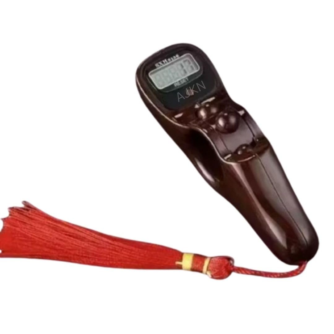 Mantra Jaap Mala Digital Counter Tally Counting Machine Finger Portable Hand Mini Ring Tasbih Misbaha -Different Use Naam Mantra Jaap Cricket Umpire Multi-Color (Digital-Tasbih-1)