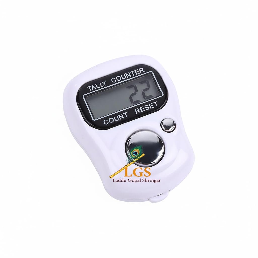 LGS Digital Finger Tally Counter | LED Display Automatic Counting Machine for Jaap, Chanting, Mantra & Exercise | Adjustable Finger Strap