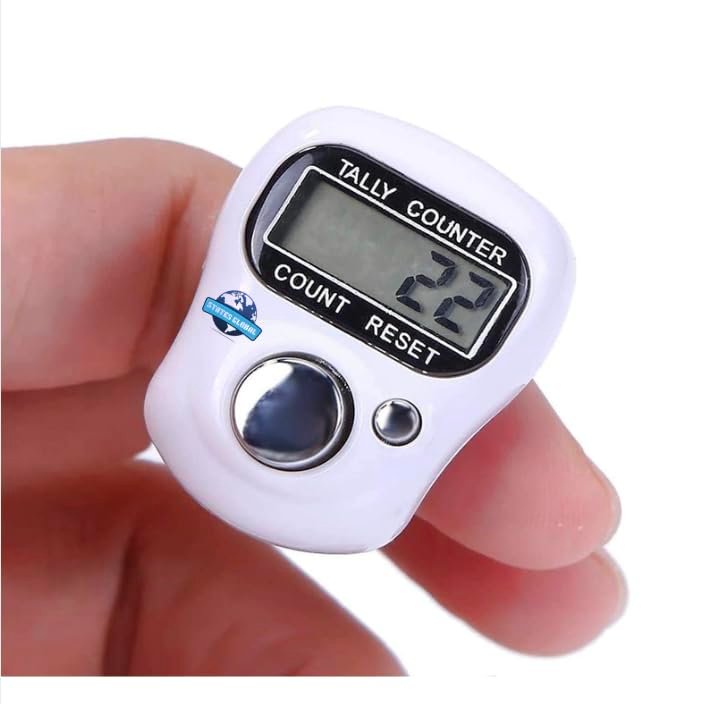 Jai Shree Shyam | 01 Pcs. | Multicolor – Color May Vary | Electronic Chanting Count Machine for Mantra Jap | Mini Digital Tally Counter Finger Ring | Naam Jap