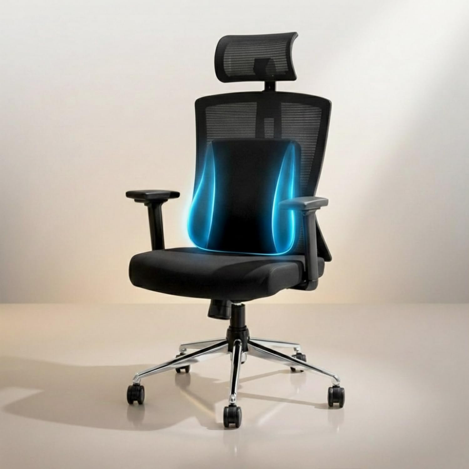 Summit 2026 Ergonomic High Back Office Chair | Orthopedic Memory Foam Back Cushion | Smart Tilt-Lock Mechanism | Breathable Italian Mesh | 3D Armrest | 3 Year Warranty | Black