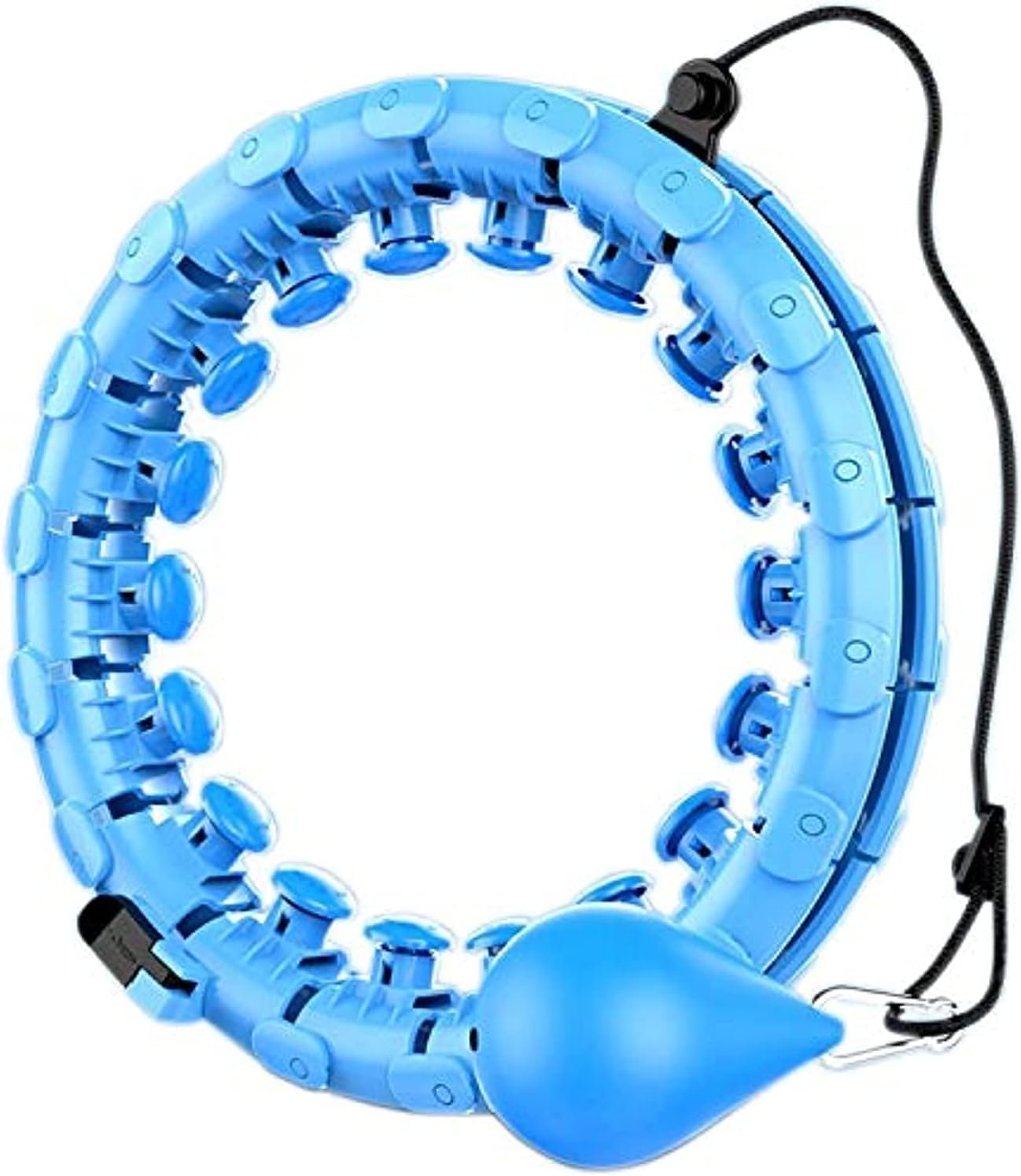 24 Knots Weighted Holla Exercise Hoop Extra Large, Infinity Holla Fitness Hoop Plus Size, Smart Giant Holla Hoop for Adults Weight Loss (24 Knots -Multi)