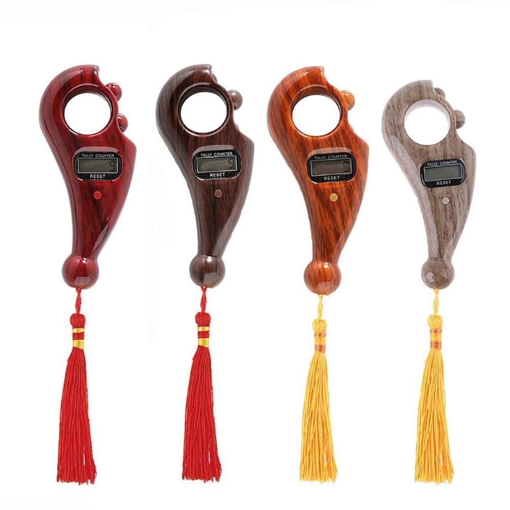 Rubber co-tin, Plastic Manual Hand Finger Digital Counting Machine Misbaha Tasbeeh Mini Counter jap mala for Prayer Islamic Beads (Multicolor)