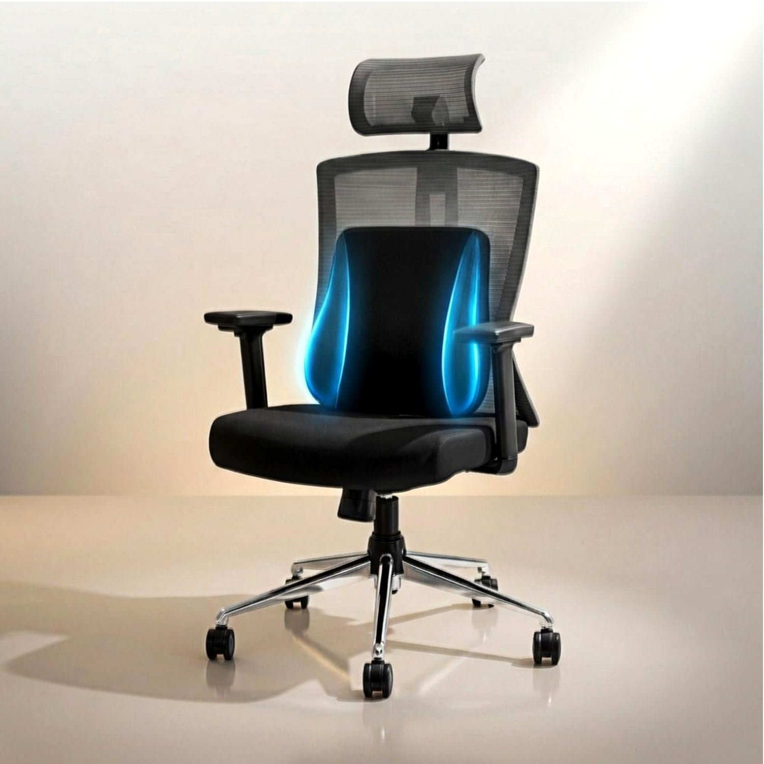 Summit 2026 Ergonomic High Back Office Chair | Orthopedic Memory Foam Back Cushion | Smart Tilt-Lock Mechanism | Breathable Italian Mesh | 3D Armrest | 3 Year Warranty | Black & Grey