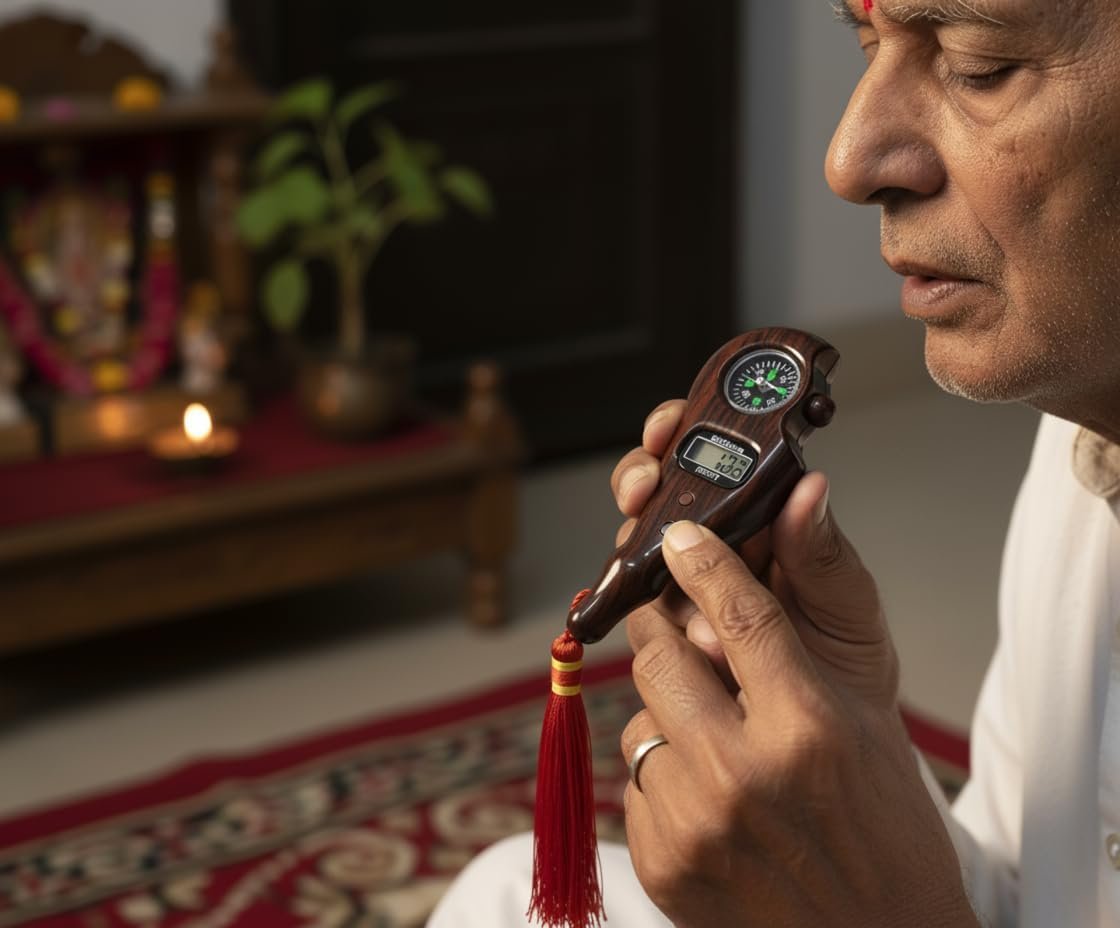 Naam Jap Counter – Digital Finger Counter for Chanting Mantra & Japa | Silent Tally Counter Finger Ring for Mala Jaap, Radha Naam, Meditation & Prayer