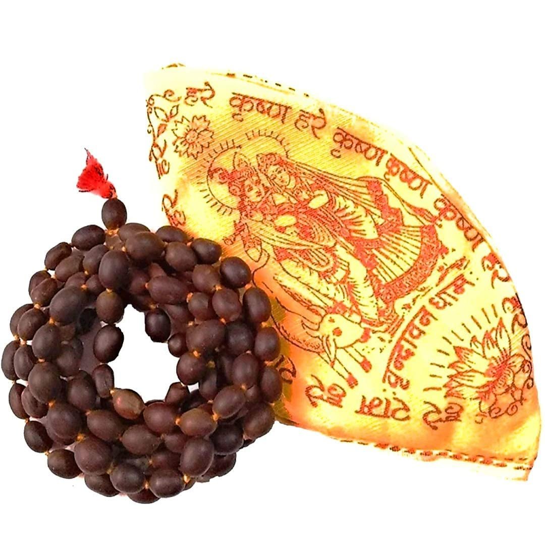 Krushnesh Creations Lotus Beads/Kamal Gatte ki Mala(108 Beads) for Laxmi Puja(Free Jap Bag)