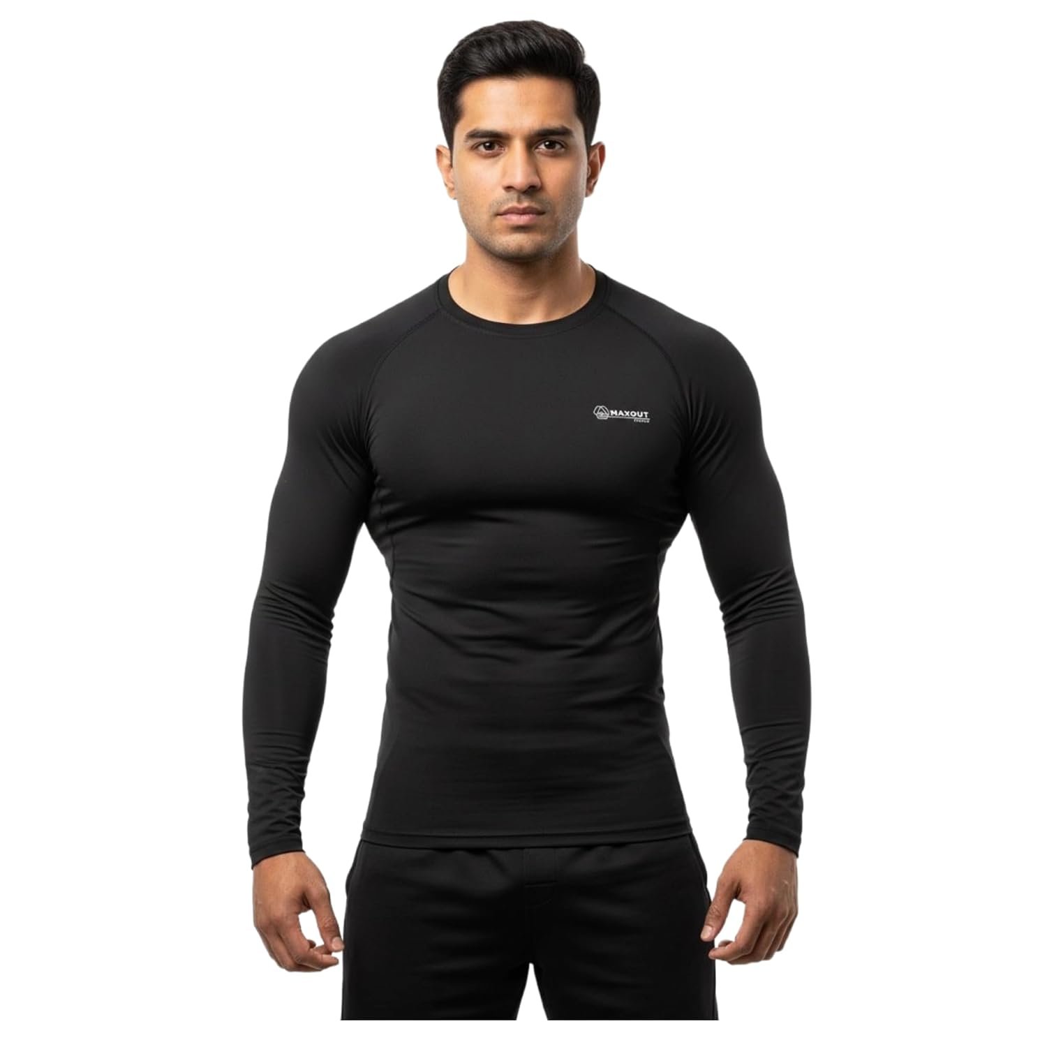 Premium Men’s Full Sleeve Compression T Shirt for Gym Workout, Long Sleeve Athletic Training Top for Running, Cycling & Sports, Stretch Fit Base Layer